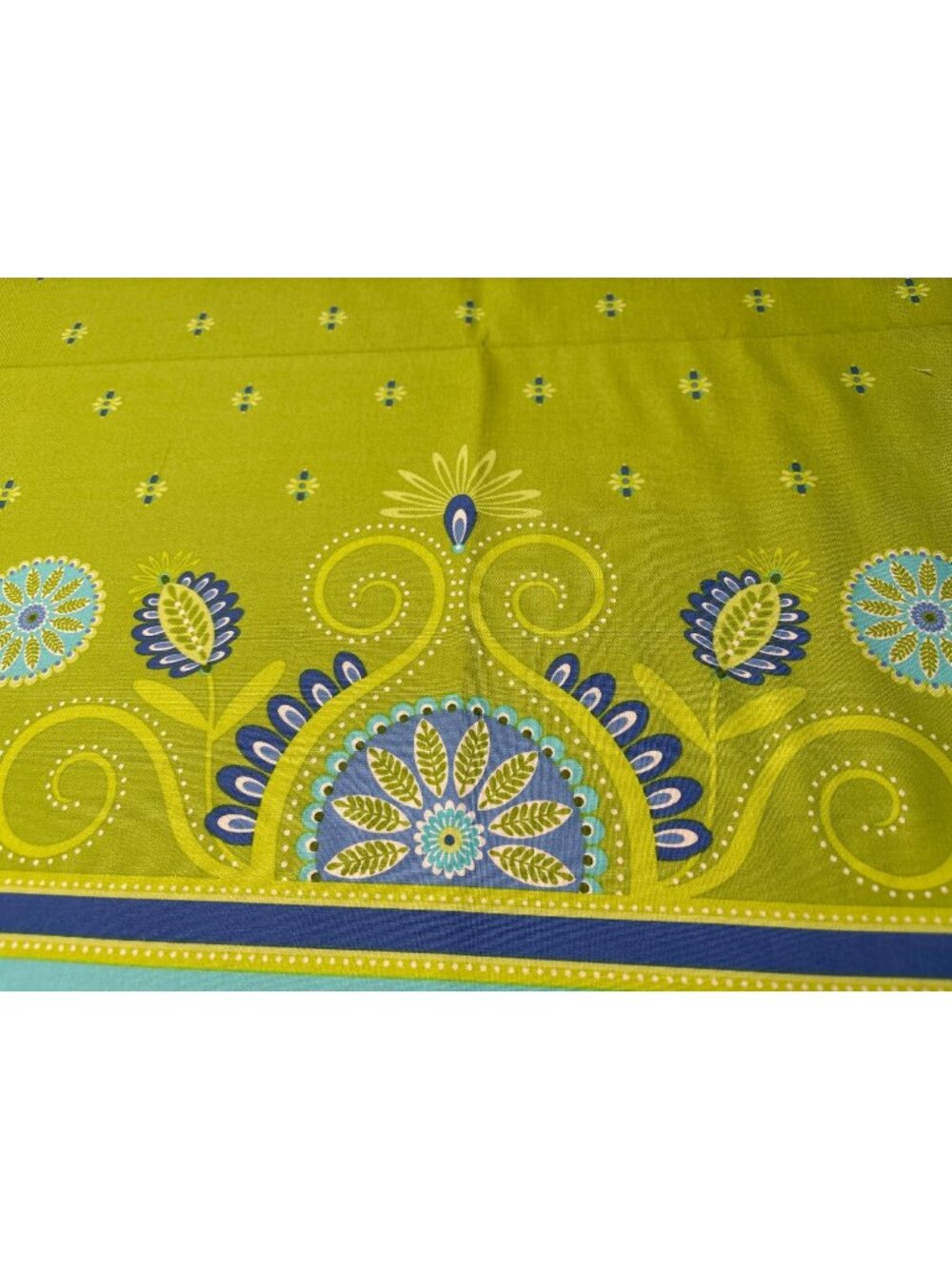 Gypsy Bandana Green Fabric by Michael Miller 1/2 yard x 44" Floral Pattern Cotto